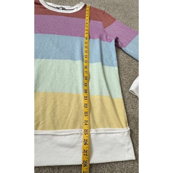 White Birch Colors of the Rainbow Sweater Women's Small Colorblock NEW - Picture 5 of 5